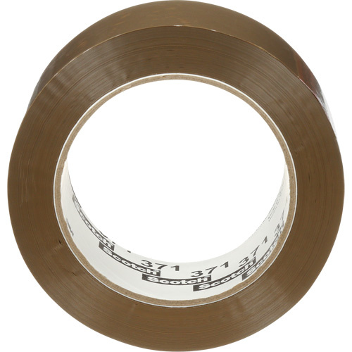 3M 371-48X100-TAN Scotch® Box Sealing Tape Scotch<sup>®</sup> Box Sealing Tape 371, Hot Melt Adhesive, 1.9 mils, 48 mm (2") x 100 m (328') - Roll