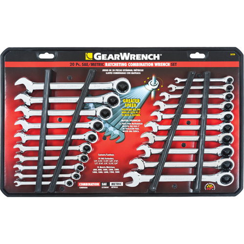 Gearwrench 35720-06 72-Tooth Combination Wrench Set 72-Tooth Combination Wrench Set - Each