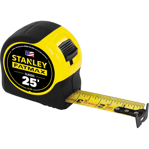 Stanley Tools 33-725 FatMax® Classic Tape Measure FatMax<sup>®</sup> Classic Tape Measure, 1-1/4" x 25' - Each