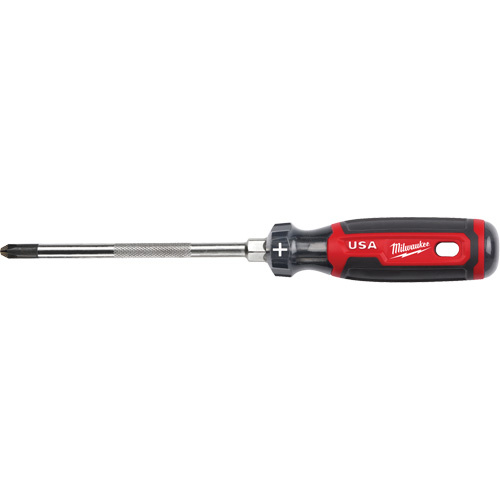 Milwaukee MT203 Phillips Screwdriver, #3 Tip, Round, 279 mm L, Cushion Grip Handle-(Each)