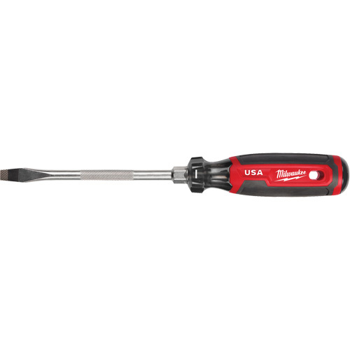 Milwaukee MT207 Slotted Screwdriver, 5/16" Tip, Round, 279 mm L, Cushion Grip Handle-(Each)