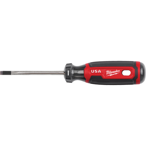 Milwaukee MT211 Cabinet Screwdriver, 3/16" Tip, Round, 170 mm L, Cushion Grip Handle-(Each)