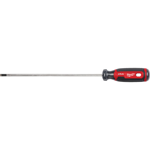 Milwaukee MT213 Cabinet Screwdriver, 3/16" Tip, Round, 279 mm L, Cushion Grip Handle-(Each)