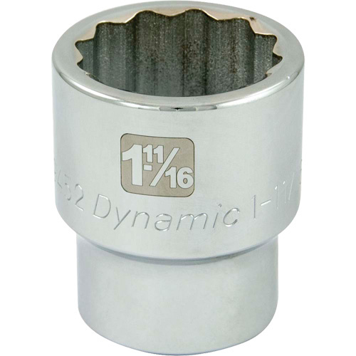 Gray Tools D099452 Chrome Socket, 1-11/16", 1" Drive, 12 Points-(Each)