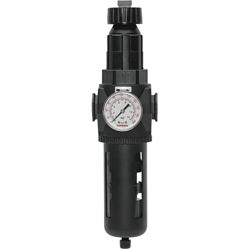 Topring 50.250A Modulair 400 Filter/Regulator with Manual Drain Modulair 400 Filter/Regulator with Manual Drain, 3/4" NPT, 200 psi, 9.1 fl. oz. Capacity - Each