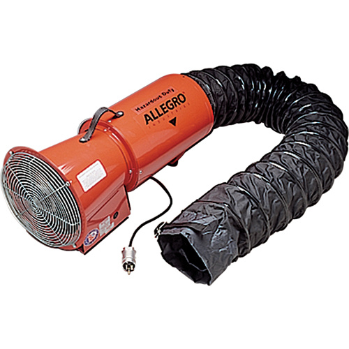 Allegro Industries 9514-05 8" AC Metal Axial Blowers, 1/3 HP, 890 CFM, Explosion Proof-(Each)