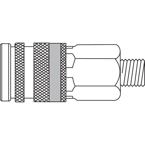 Topring 20.666 Quiksilver 1/4"" Industrial High Pressure Couplers Quiksilver 1/4" Industrial High Pressure Couplers, Zinc Plated Steel - Each