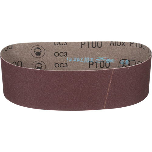 3M AB66607 Cloth Belt 241D, 3" W X 24" L, Aluminum Oxide, P100 Grit-(Each)