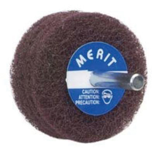 Norton 08834131496 Abrasotex Non-Woven Disc Wheel, 3" Dia. x 1" W, 1/4" Arbor, Aluminum Oxide-(Each)