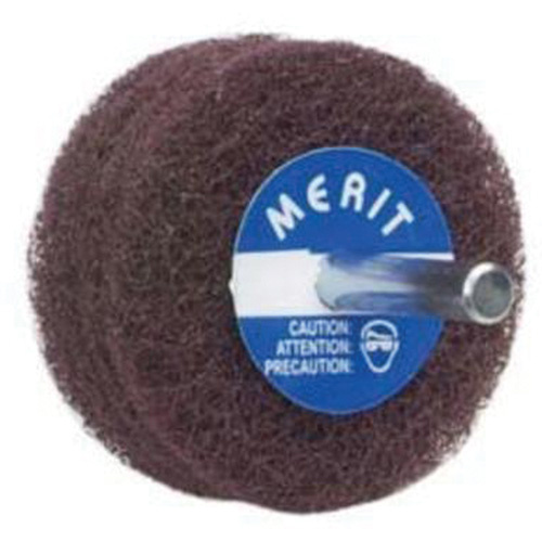 Norton 08834131497 Abrasotex Non-Woven Disc Wheel, 3" Dia. x 1" W, 1/4" Arbor, Aluminum Oxide-(Each)