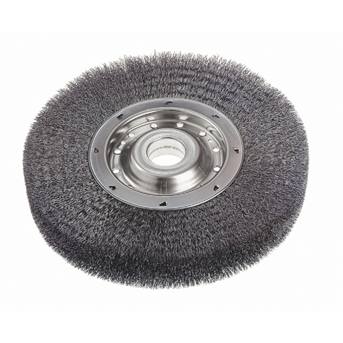 Osborn 0002200700 Crimped Wire Wheel Brushes - Wide Face Crimped Wire Wheel Brushes - Wide Face, 6" Dia., 0.0118" Fill, 2" Arbor - Each