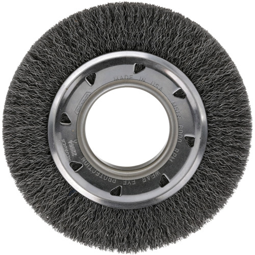 Osborn 0002204500 Crimped Wire Wheel Brush - Medium Face Crimped Wire Wheel Brush - Medium Face, 4-1/4" Dia., 0.012 Fill, 2" Arbor - Each