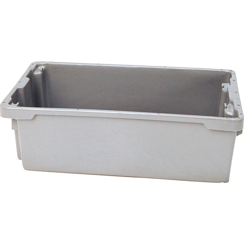 Lewis Bins+ 5850003 Polylewton Stack-N-Nest® Containers Polylewton Stack-N-Nest<sup>®</sup> Containers, 6.2" x 20.1" x 13", Grey - Each