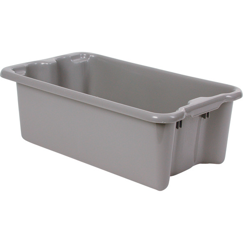 Lewis Bins+ 5400003 Polylewton Stack-N-Nest® Containers Polylewton Stack-N-Nest<sup>®</sup> Containers, 7.9" x 24" x 14.1", Grey - Each