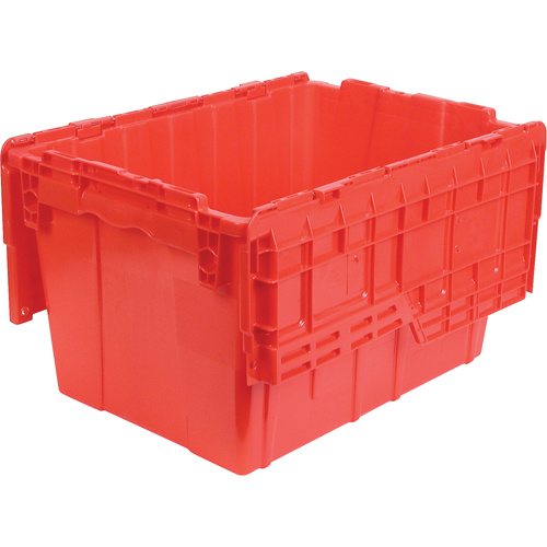 Orbis 5891602 Flipak® Polyethylene Plastic (PE) Distribution Containers Flipak<sup>®</sup> Polyethylene Plastic (PE) Distribution Containers, 21.8" x 15.2" x 12.9", Red - Each