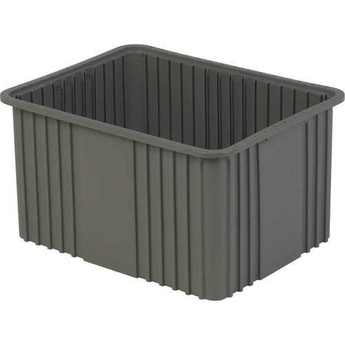 Lewis Bins+ 6004303 Divider Box Divider Box, Polyethylene, 20.9" W x 15.9" D x 12" H, Grey - Each