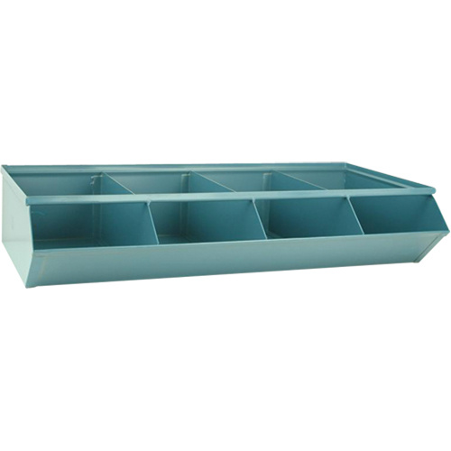 Stackbin 3-3SS-4 Sectional Bin Units Sectional Bin Units, 100 lbs. Cap., 37" W x 18-3/4" D x 7-1/2" H, Blue - Each