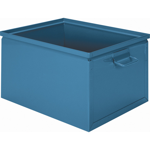 Stackbin 1-2SX Steel Stacking Box Steel Stacking Box, 7.5" W x 13" D x 6" H, Blue - Each