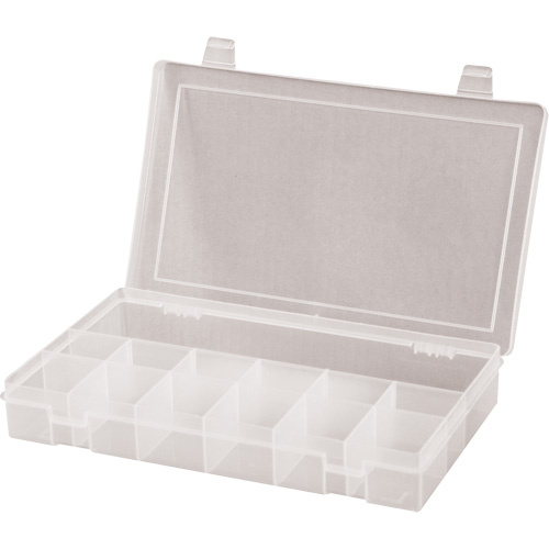 Durham Manufacturing SP13-CLEAR Compact Compartment Cases, 6.75" W x 11" D x 1.75" H, 13 Compartments-(Each)