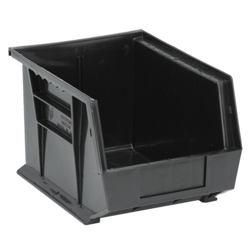 Quantum Storage System QUS239CO Conductive Stacking Bin Conductive Stacking Bin, 8-1/4" W x 7" H x 10-3/4" D, Black - Each