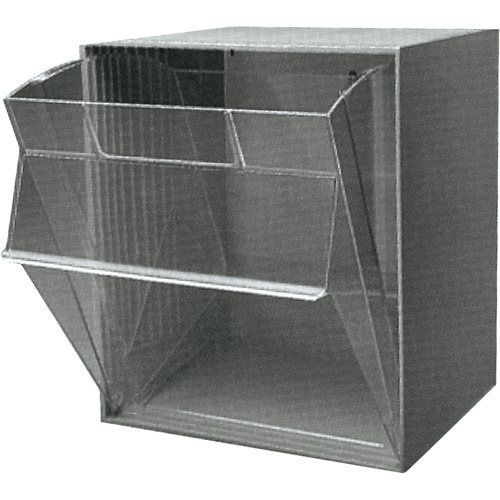 Quantum Storage System QTB301GY Tip-Out Bins Modular Storage System Tip-Out Bins Modular Storage System, 11-3/16" W x 11-7/8" D x 13-7/8" H - Each