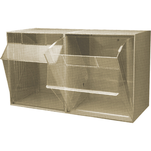 Quantum Storage System QTB302IV Tip-Out Bins Modular Storage System Tip-Out Bins Modular Storage System, 23-5/8" W x 11-7/8" D x 13-7/8" H, 2 Drawers - Each