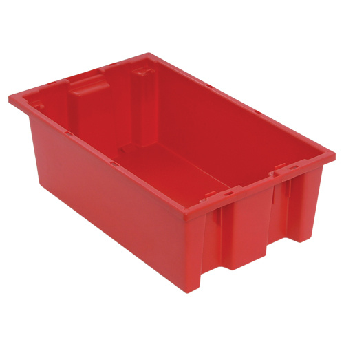 Quantum Storage System SNT180RD Stack & Nest Totes Stack & Nest Totes, 6" x 18" x 11", Red - Each