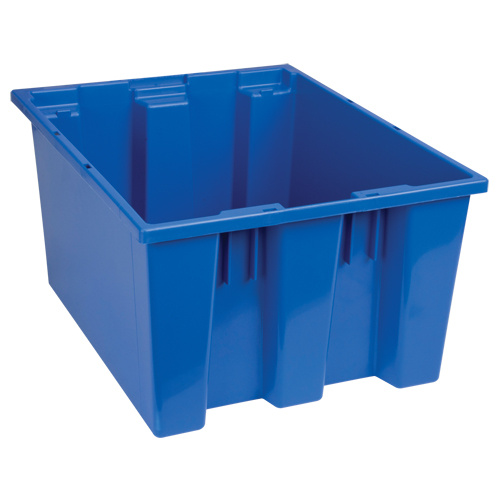 Quantum Storage System SNT190BL Stack & Nest Totes Stack & Nest Totes, 10" x 19.5" x 15.5", Blue - Each
