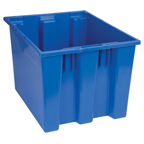 Quantum Storage System SNT195BL Stack & Nest Totes Stack & Nest Totes, 13" x 19.5" x 15.5", Blue - Each
