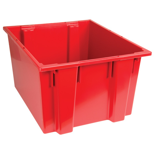 Quantum Storage System SNT230RD Stack & Nest Totes Stack & Nest Totes, 13" x 23.5" x 19.5", Red - Each