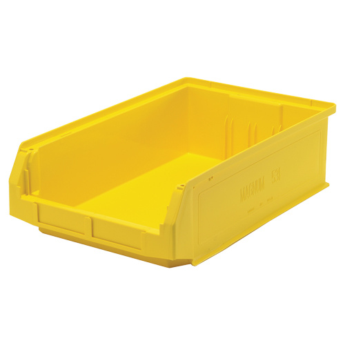 Quantum Storage System QMS531YL Giant Stacking Containers Giant Stacking Containers, 12.375" W x 19.75" D x 5.875" H, Yellow - Each