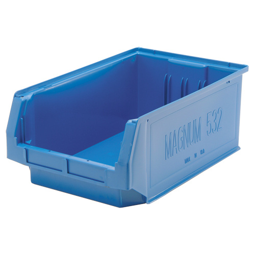 Quantum Storage System QMS532BL Giant Stacking Containers Giant Stacking Containers, 12.375" W x 19.75" D x 7.875" H, Blue - Each