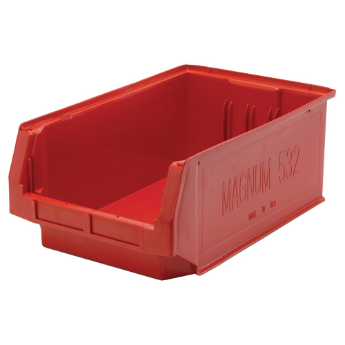 Quantum Storage System QMS532RD Giant Stacking Containers Giant Stacking Containers, 12.375" W x 19.75" D x 7.875" H, Red - Each