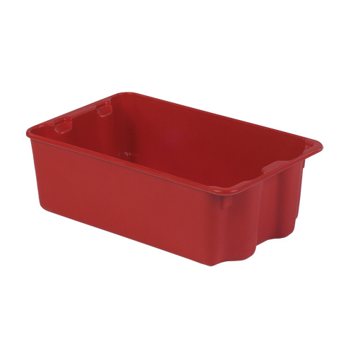 Lewis Bins+ 5400002 Polylewton Stack-N-Nest® Containers Polylewton Stack-N-Nest<sup>®</sup> Containers, 7.9" x 24" x 14.1", Red - Each