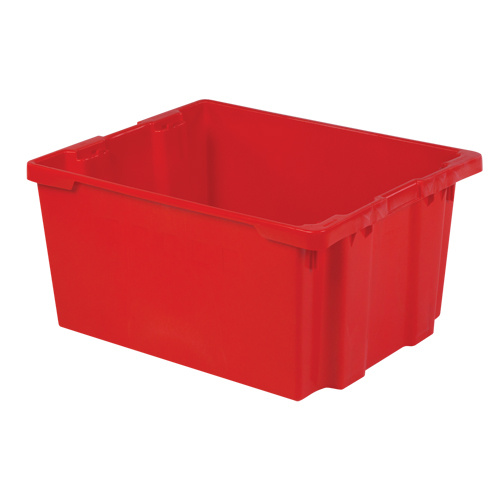 Lewis Bins+ 5780002 Polylewton Stack-N-Nest® Containers Polylewton Stack-N-Nest<sup>®</sup> Containers, 15.1" x 30.1" x 24", Red - Each