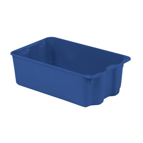 Lewis Bins+ 5400017 Polylewton Stack-N-Nest® Containers Polylewton Stack-N-Nest<sup>®</sup> Containers, 7.9" x 24" x 14.1", Blue - Each