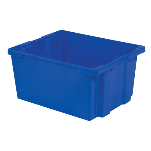 Lewis Bins+ 5780007 Polylewton Stack-N-Nest® Containers Polylewton Stack-N-Nest<sup>®</sup> Containers, 15.1" x 30.1" x 24", Blue - Each