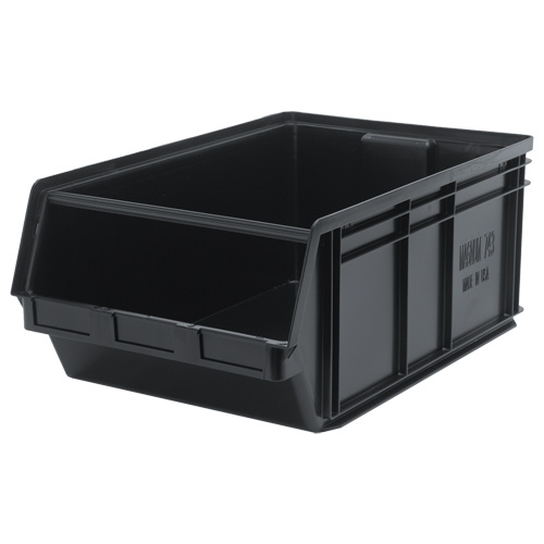 Quantum Storage System QMS743BK MAGNUM Bin MAGNUM Bin, 11-7/8" H x 18-3/8" W x 29" D, 150 lbs. Capacity, Black - Each