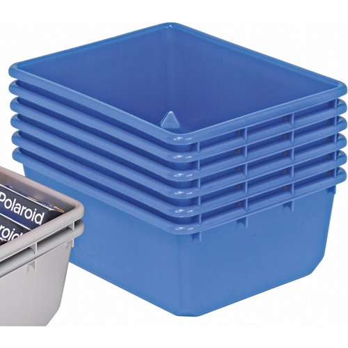 Quantum Storage System TUB2419-9BL QuanTub Nesting Totes QuanTub Nesting Totes, 19" W x 24.5" D x 9.5" H, Blue - Each