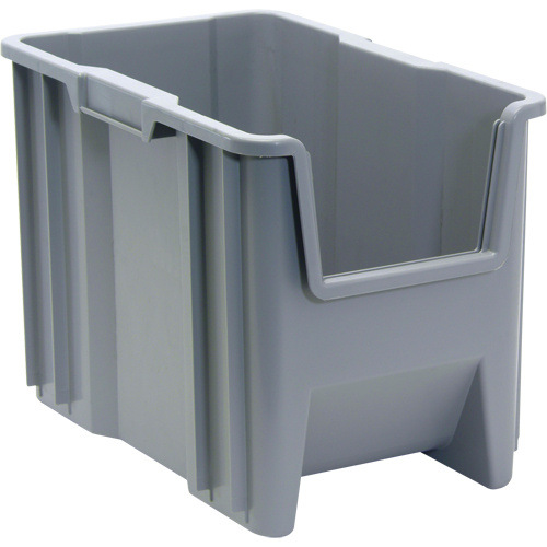 Quantum Storage System QGH600GY Giant Stacking Containers Giant Stacking Containers, 10-7/8" W x 12-1/2" H x 17-1/2" D, Grey - Each