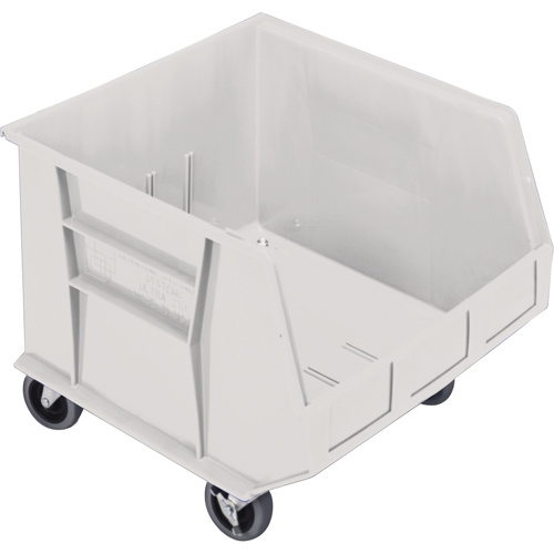 Quantum Storage System QUS275MOBIV Mobile Bin Mobile Bin, 14" H x 16-1/2" W x 18" D, 75 lbs. Capacity, Ivory - Each