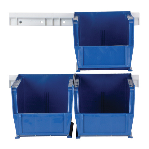 Quantum Storage System HNS230BL Hang-n-Stack Bin Complete Package Hang-n-Stack Bin Complete Package, 5-1/2" W x 5" H x 10-7/8" D, Blue - Each