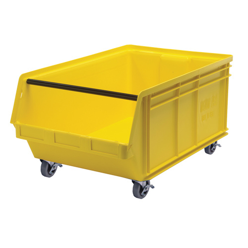 Quantum Storage System QMS843MOBYL Mobile MAGNUM Bin Mobile MAGNUM Bin, 14-7/8" H x 18-3/8" W x 29" D, 150 lbs. Capacity, Yellow - Each