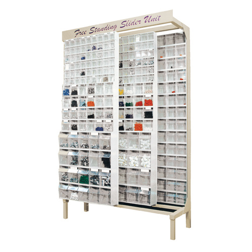 Quantum Storage System QS-306-56WT Free-Standing Tip-Out Bins Slider System Free-Standing Tip-Out Bins Slider System, 48" W x 18" D x 77" H, 336 Drawers - Each