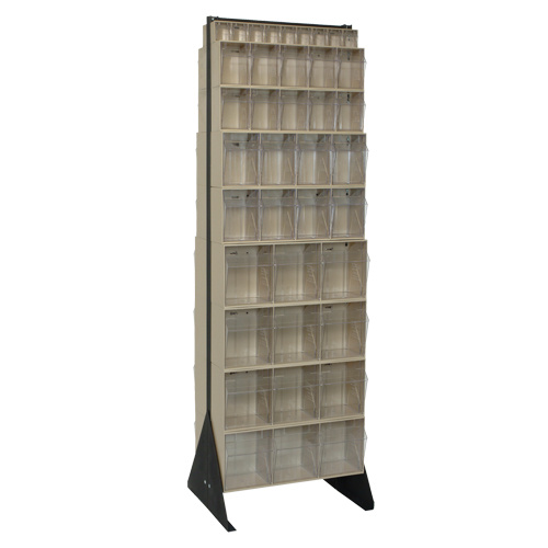 Quantum Storage System QFS270-72IV Tip-Out Bins Stand Tip-Out Bins Stand, 23-5/8" W x 16" D x 75" H, 72 Drawers - Each