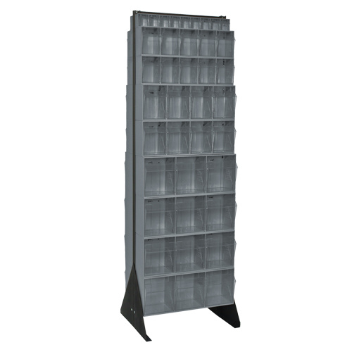 Quantum Storage System QFS270-72GY Tip-Out Bins Stand Tip-Out Bins Stand, 23-5/8" W x 16" D x 75" H, 72 Drawers - Each