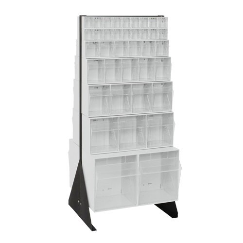 Quantum Storage System QFS248-76WT Tip-Out Bins Stand Tip-Out Bins Stand, 23-5/8" W x 16" D x 52" H, 76 Drawers - Each