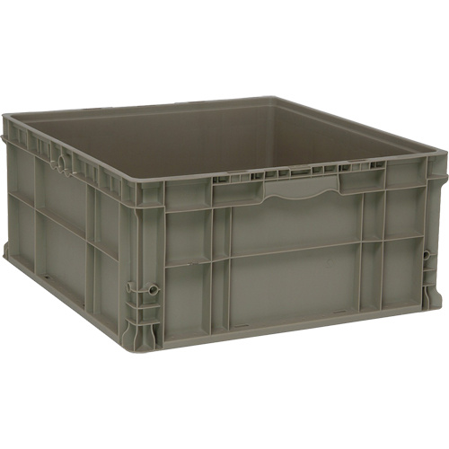 Quantum Storage System RSO2422-11 Stacking Container Stacking Container, 22.5" W x 22.5" D x 11" H, Grey - Each