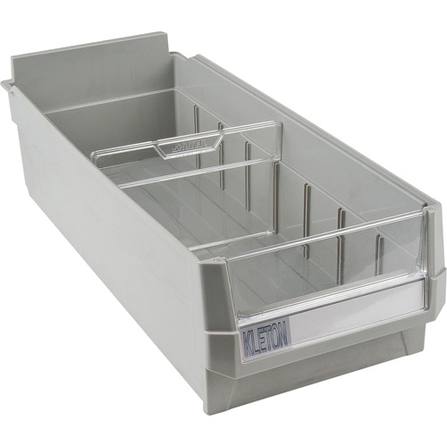 KLETON CF324 Replacement Drawer for KPC-HD Heavy-Duty Parts Cabinets, Plastic, 6-1/2" W x 14-4/5" D x 4" H, Grey-(Each)