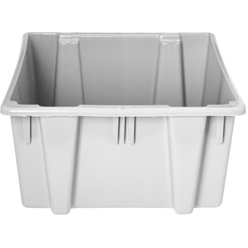 Rubbermaid FG172200GRAY Stack & Nest Palletote Box Stack & Nest Palletote Box, 13" x 15.5" x 19.5", Grey - Each